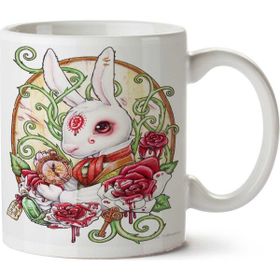 Art Hediye Rabbit Hole İki Tarafı Baskılı Kupa Bardak