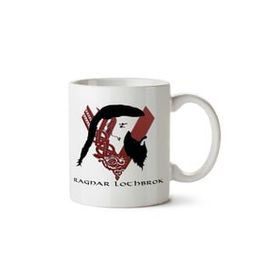 Art Hediye Ragnar Lothbrok İki Tarafı Baskılı Kupa Bardak