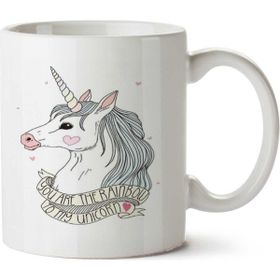 Art Hediye Rainbows For Unicorns İki Tarafı Baskılı Kupa Bardak
