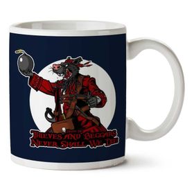 Art Hediye Rata Pirata Rat Pirate İki Tarafı Baskılı Kupa Bardak