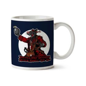 Art Hediye Rata Pirata Rat Pirate İki Tarafı Baskılı Kupa Bardak