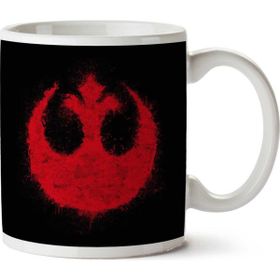 Art Hediye Rebel Graffiti Red Star Wars İki Tarafı Baskılı Kupa Bardak