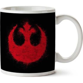 Art Hediye Rebel Graffiti Red Star Wars İki Tarafı Baskılı Kupa Bardak