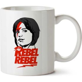 Art Hediye Rebel Rebel Jyn Erso David Bowie Star Wars Rogue One İki Tarafı Baskılı Kupa Bardak