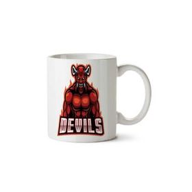 Art Hediye Red Devil Şeytan İki Tarafı Baskılı Kupa Bardak