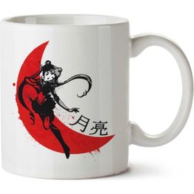 Art Hediye Red Sun Sailor Moon İki Tarafı Baskılı Kupa Bardak