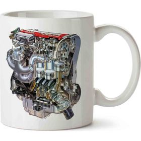 Art Hediye Red Top Opel Engine Kupa Bardak