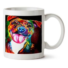 Art Hediye Renksel Köpek İki Tarafı Baskılı Kupa Bardak