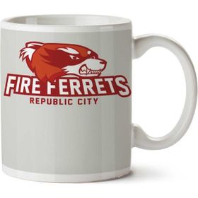 Art Hediye Republic City Fire Ferrets İki Tarafı Baskılı Kupa Bardak