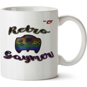 Art Hediye Retro Gamer İki Tarafı Baskılı Kupa Bardak