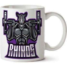 Art Hediye Rhino Gym İki Tarafı Baskılı Kupa Bardak