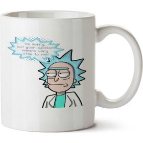 Art Hediye Rick E Morty Düşüncesi İki Tarafı Baskılı Kupa Bardak