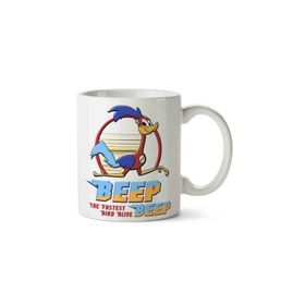 Art Hediye Road Runner Bipp Bipp Iki Tarafı Baskılı Kupa Bardak