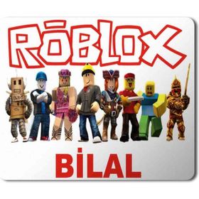 Art Hediye Roblox Karakterler Kişiye Özel İstediğiniz İsim Yazılır Baskılı 23x19 cm Mouse Pad