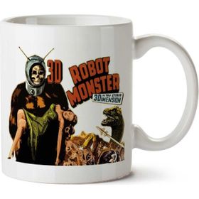 Art Hediye Robot Monster İki Tarafı Baskılı Kupa Bardak