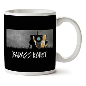 Art Hediye Robot Sınır Ötesi Bölgeler İki Tarafı Baskılı Kupa Bardak