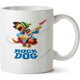 Art Hediye Rock Dog Rock Köpek İki Tarafı Baskılı Kupa Bardak
