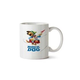 Art Hediye Rock Dog Rock Köpek İki Tarafı Baskılı Kupa Bardak
