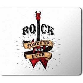 Art Hediye Rock Forever Music Müzik Baskılı 23x19 cm Mouse Pad