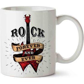 Art Hediye Rock Forever Music Müzik İki Tarafı Baskılı Kupa Bardak