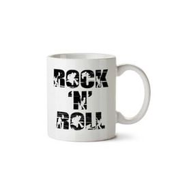 Art Hediye Rock N Roll İki Tarafı Baskılı Kupa Bardak