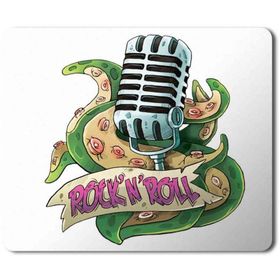 Art Hediye Rock N Roll Rock Roll Baskılı 23x19 cm Mouse Pad