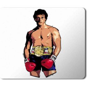 Art Hediye Rocky Balboa Baskılı 23x19 cm Mouse Pad