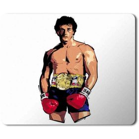 Art Hediye Rocky Balboa Baskılı 23x19 cm Mouse Pad