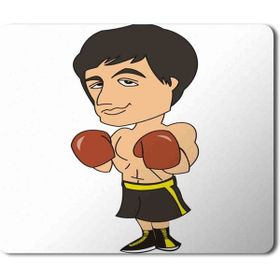 Art Hediye Rocky Balboa Captain Baskılı 23x19 cm Mouse Pad