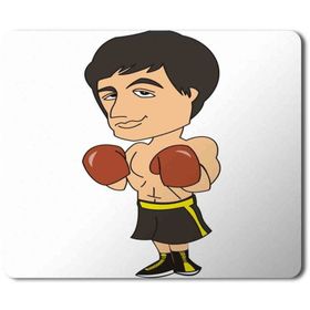 Art Hediye Rocky Balboa Captain Baskılı 23x19 cm Mouse Pad