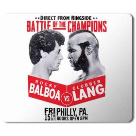 Art Hediye Rocky Balboa ve Clubber Lang Baskılı 23x19 cm Mouse Pad