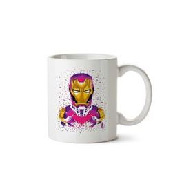 Art Hediye ron Man Colour Flecks İki Tarafı Baskılı Kupa