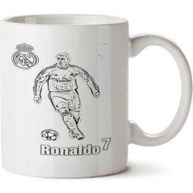 Art Hediye Ronaldo 7 Çizgisel İki Tarafı Baskılı Kupa Bardak