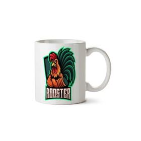 Art Hediye Rooster Horoz İki Tarafı Baskılı Kupa Bardak