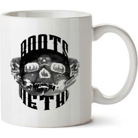 Art Hediye Roots Metal Caveira İki Tarafı Baskılı Kupa Bardak