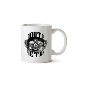 Art Hediye Roots Metal Caveira İki Tarafı Baskılı Kupa Bardak