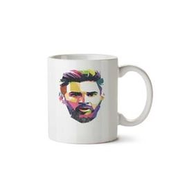 Art Hediye Rosto De Messi İki Tarafı Baskılı Kupa Bardak