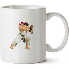 Art Hediye Ryu Street Fighter Aducet İki Tarafı Baskılı Kupa Bardak