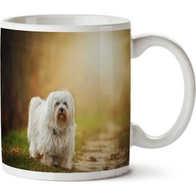 Art Hediye Sabah Güneşi Yavru Köpek İki Tarafı Baskılı Kupa Bardak