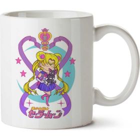 Art Hediye Sailor Moon And Luna İki Tarafı Baskılı Kupa Bardak