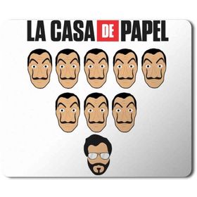 Art Hediye Salvador Dali La Casa De Papel Baskılı 23x19 cm Mouse Pad