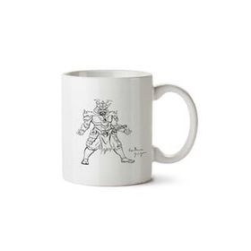 Art Hediye Samurai Çizgisel İki Tarafı Baskılı Kupa Bardak