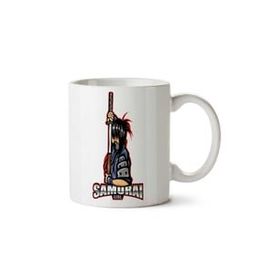 Art Hediye Samurai Girl Logo İki Tarafı Baskılı Kupa Bardak