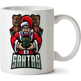 Art Hediye Santa İki Tarafı Baskılı Kupa Bardak