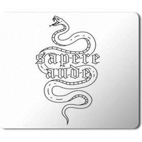 Art Hediye Sapere Aude Baskılı 23x19 cm Mouse Pad