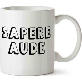 Art Hediye Sapere Aude Logo Kupa Bardak