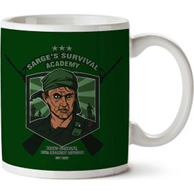 Art Hediye Sarges Survival Academy Platoon Sergeant Barnes Iki Tarafı Baskılı Kupa Bardak