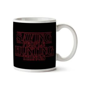 Art Hediye Saving Peoples Stranger Things Supernatural İki Tarafı Baskılı Kupa Bardak