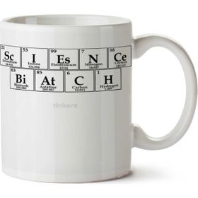 Art Hediye Science Biatch Bilim Biatı Periyodik Cetvel İki Tarafı Baskılı Kupa Bardak