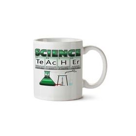 Art Hediye Science Teacher Fen Öğretmeni Periyodik Cetvel İki Tarafı Baskılı Kupa Bardak